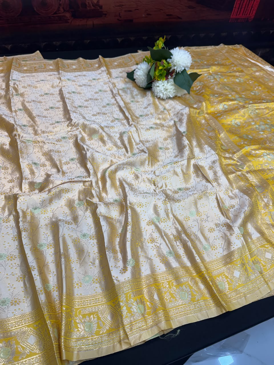Nangai Satin Soft Saree with |Jacquard Blouse| PNG24