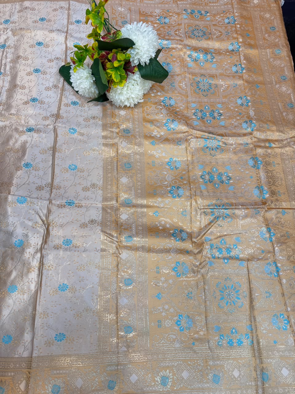 Nangai Satin Soft Saree with |Jacquard Blouse| PNG25