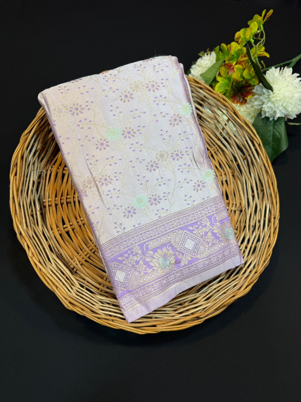 Nangai Satin Soft Saree with |Jacquard Blouse| PNG27