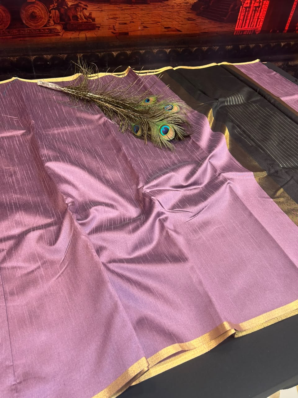 Varanasi Silk Saree with |Zari Work for Women| VC83