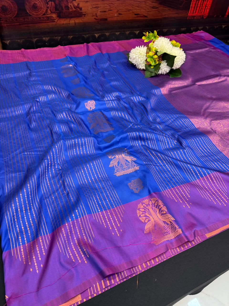 Rain Drop Soft Silk Saree for Party Wear