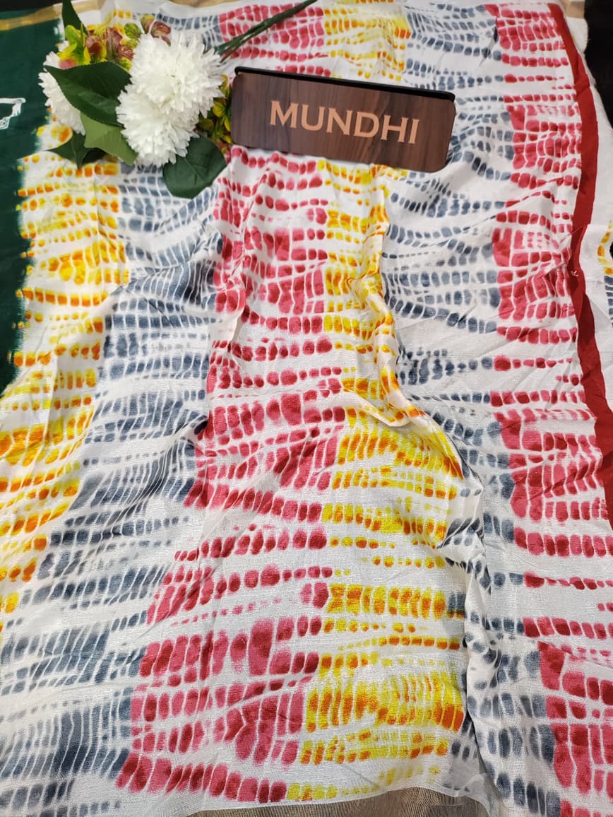 Malmal Cotton Saree | MU50