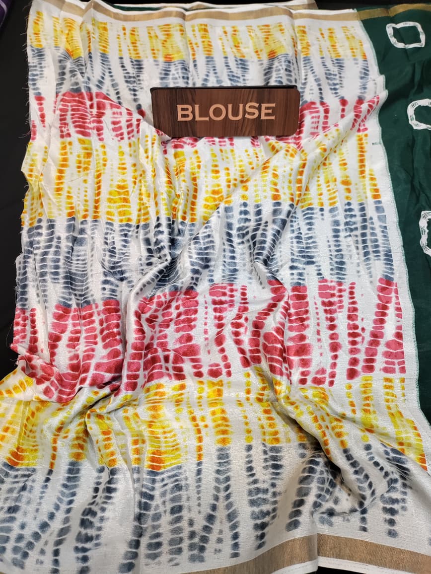 Malmal Cotton Saree | MU50