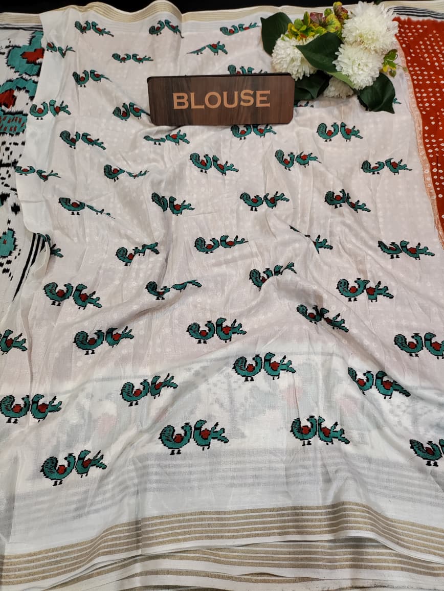 Malmal Cotton Saree | MU53