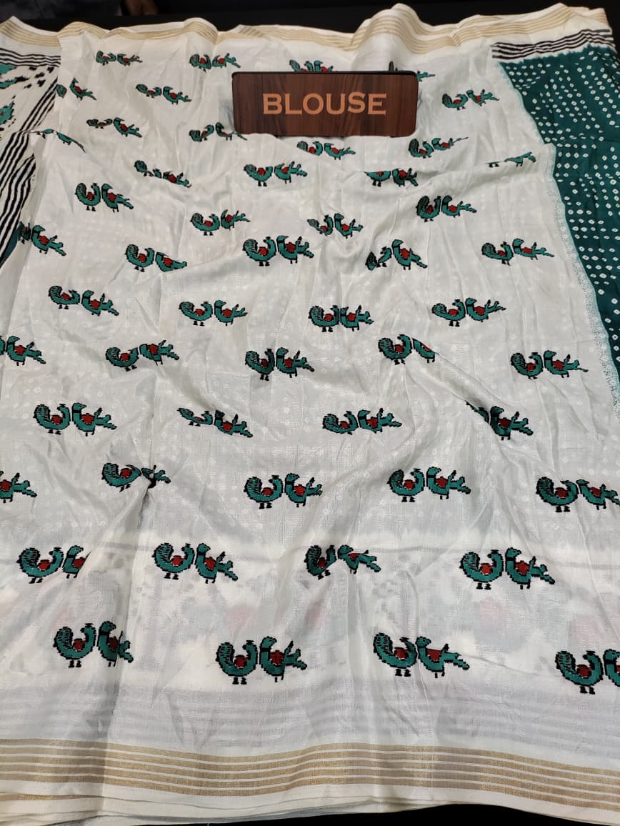 Malmal Cotton Saree | MU55