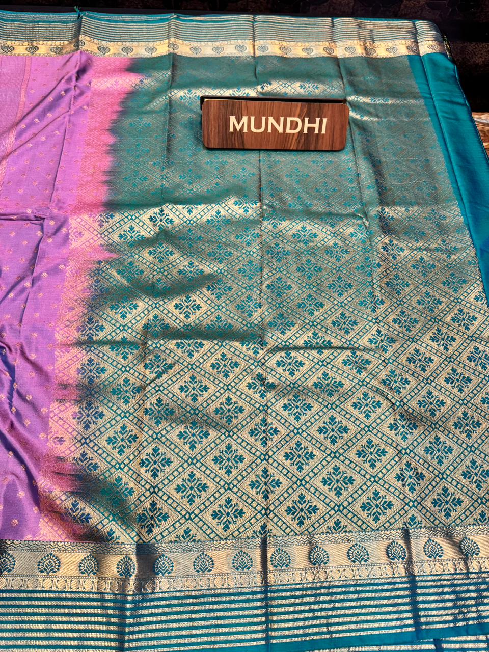 Vegan Silk Saree with |Zari Work for Women| VG02