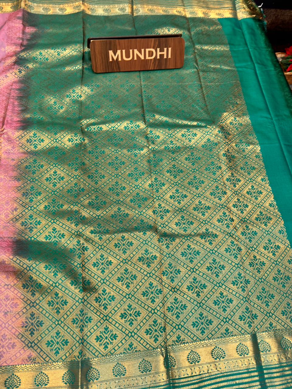 Vegan Silk Saree with |Zari Work for Women| VG04