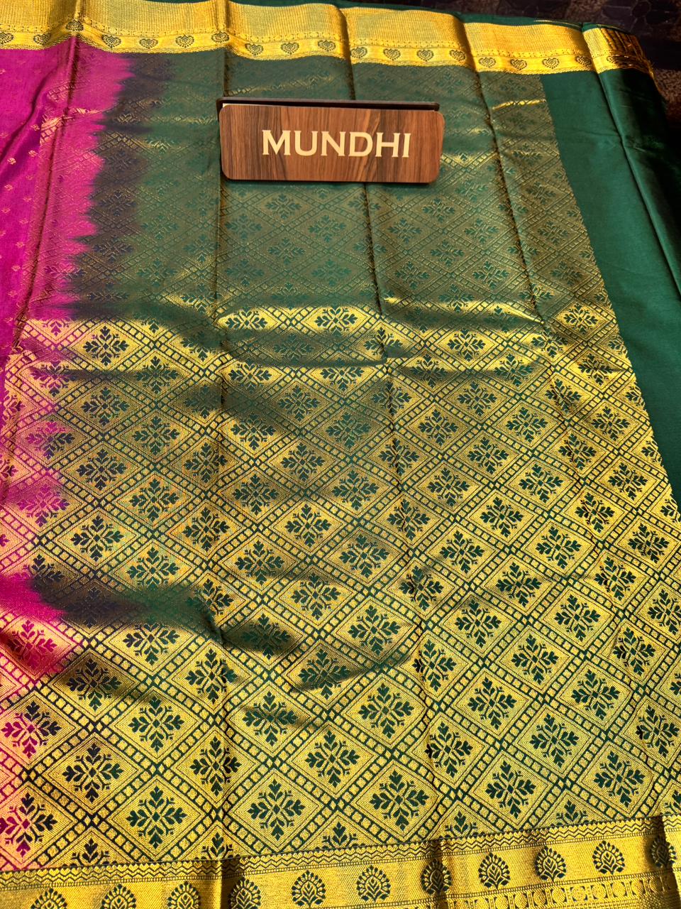 Vegan Silk Saree with |Zari Work for Women| VG06