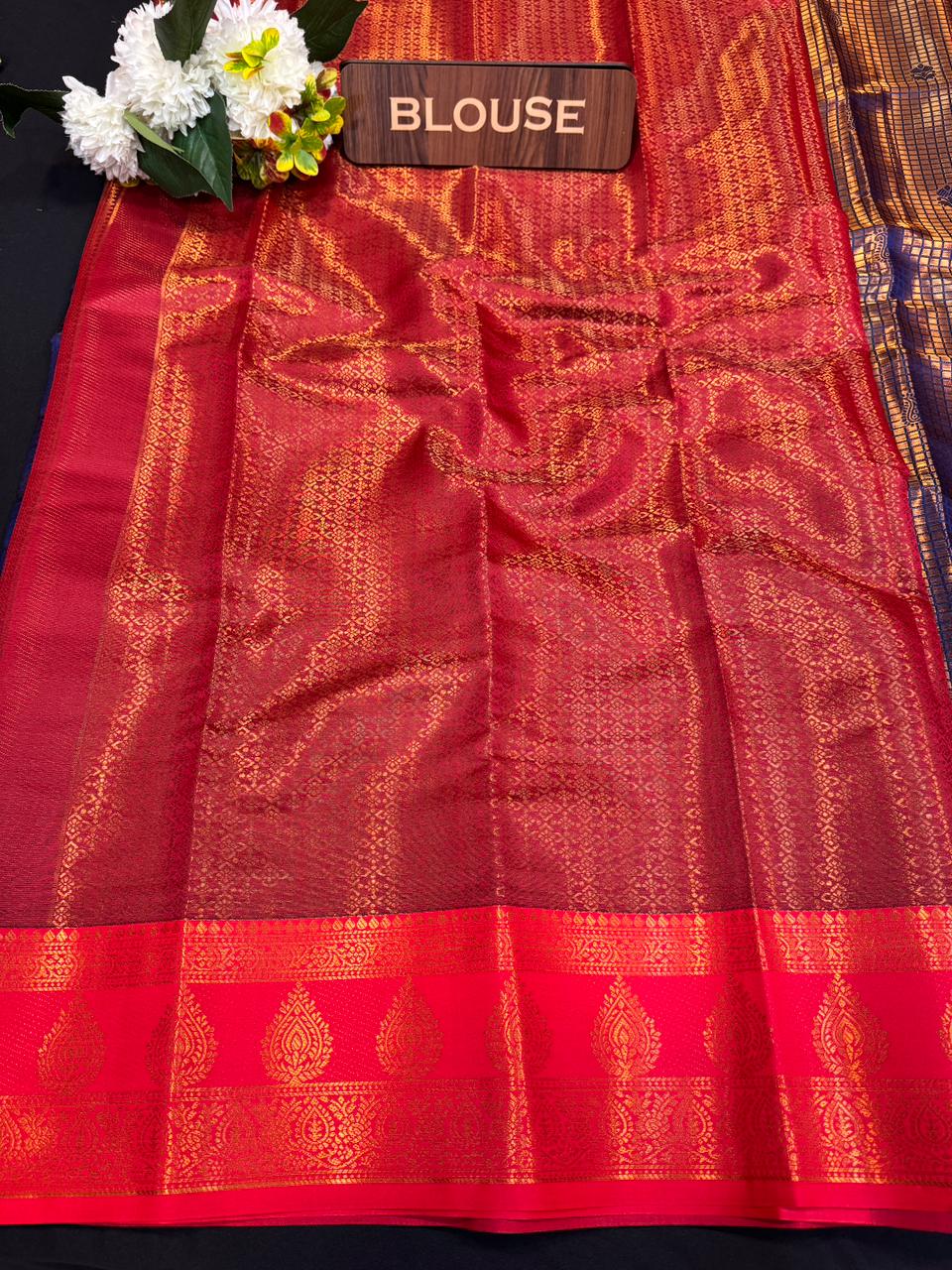 Mini Checked Vairaoosi Saree – Soft Silk Elegance| MK06