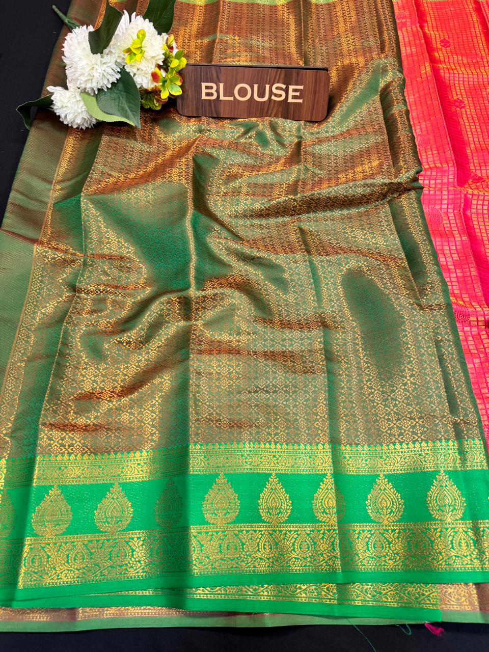 Mini Checked Vairaoosi Saree – Soft Silk Elegance| MK07