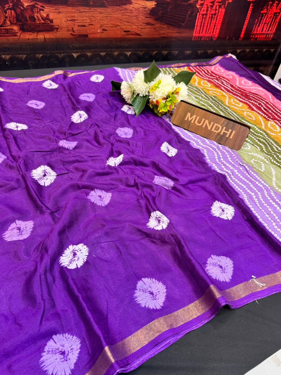 Malmal Cotton Saree | MU57