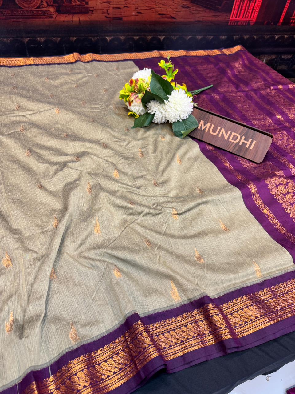 Kalyani Cotton Saree with |Zari Border for Women| KY36