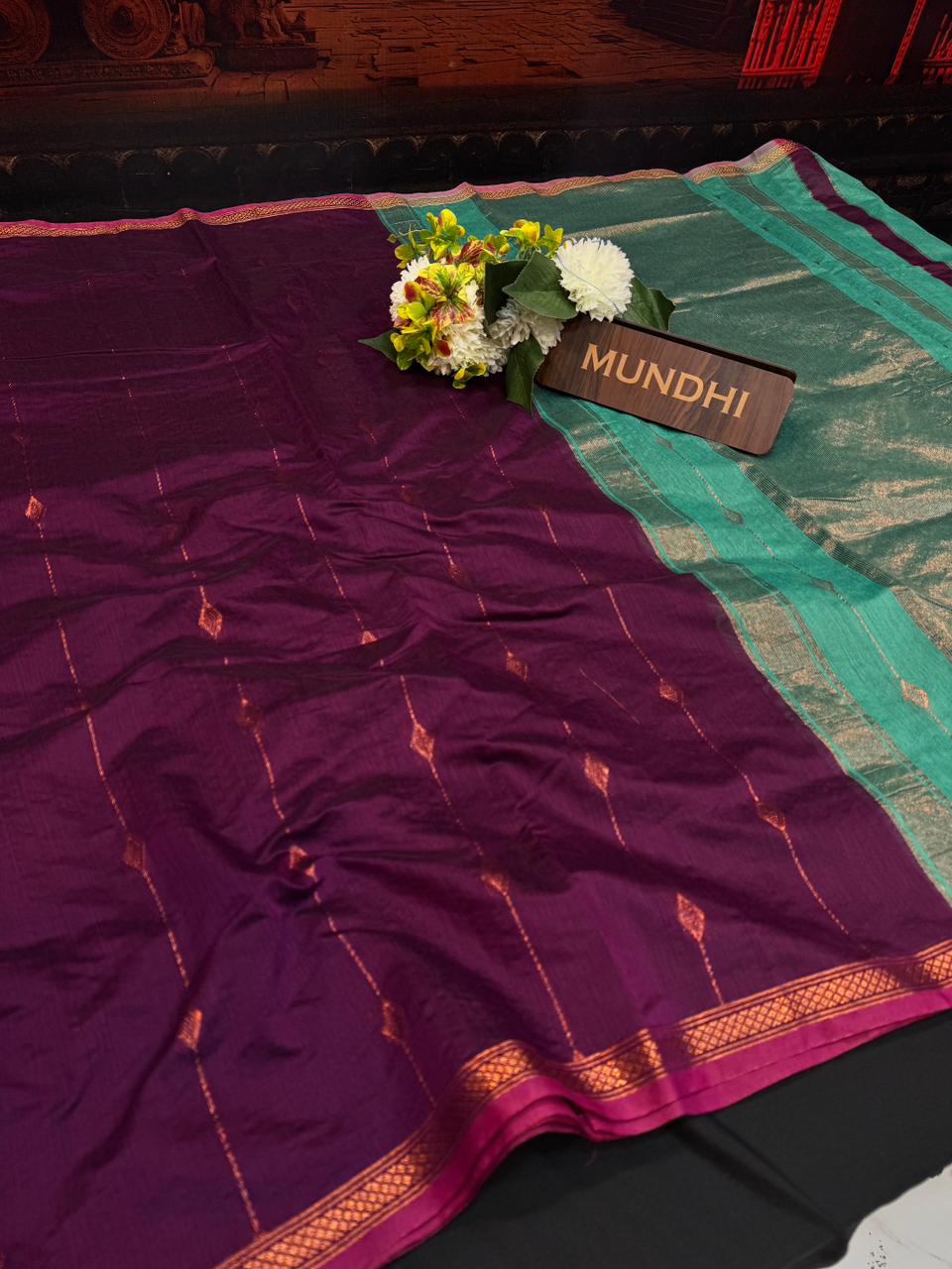 Maheshwari Cotton Saree | Elegant Zari Saree for Women| MW05