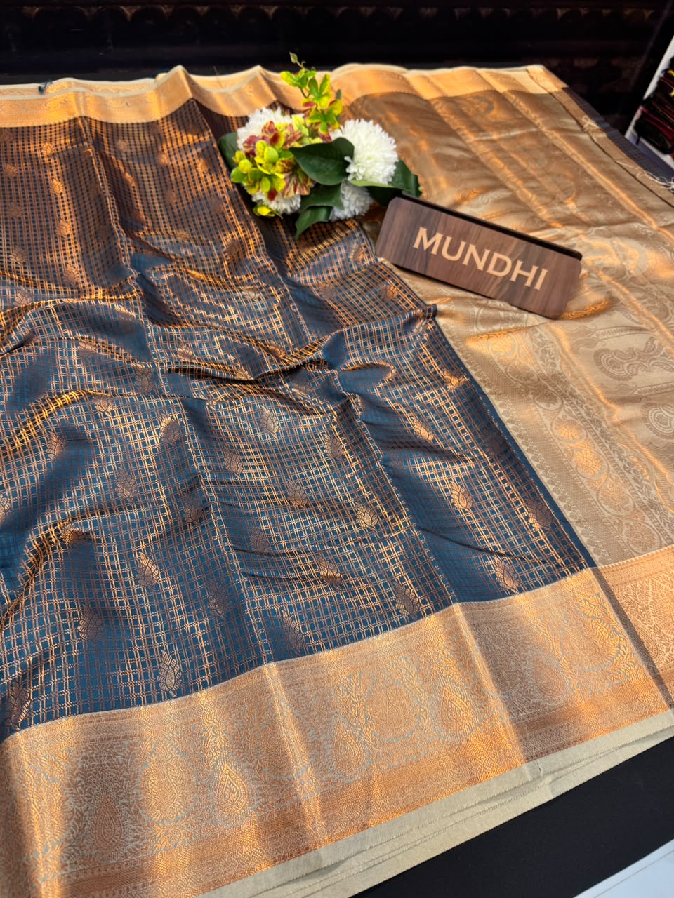 Manjanathi Saree | Elegant Zari Work | MJS01