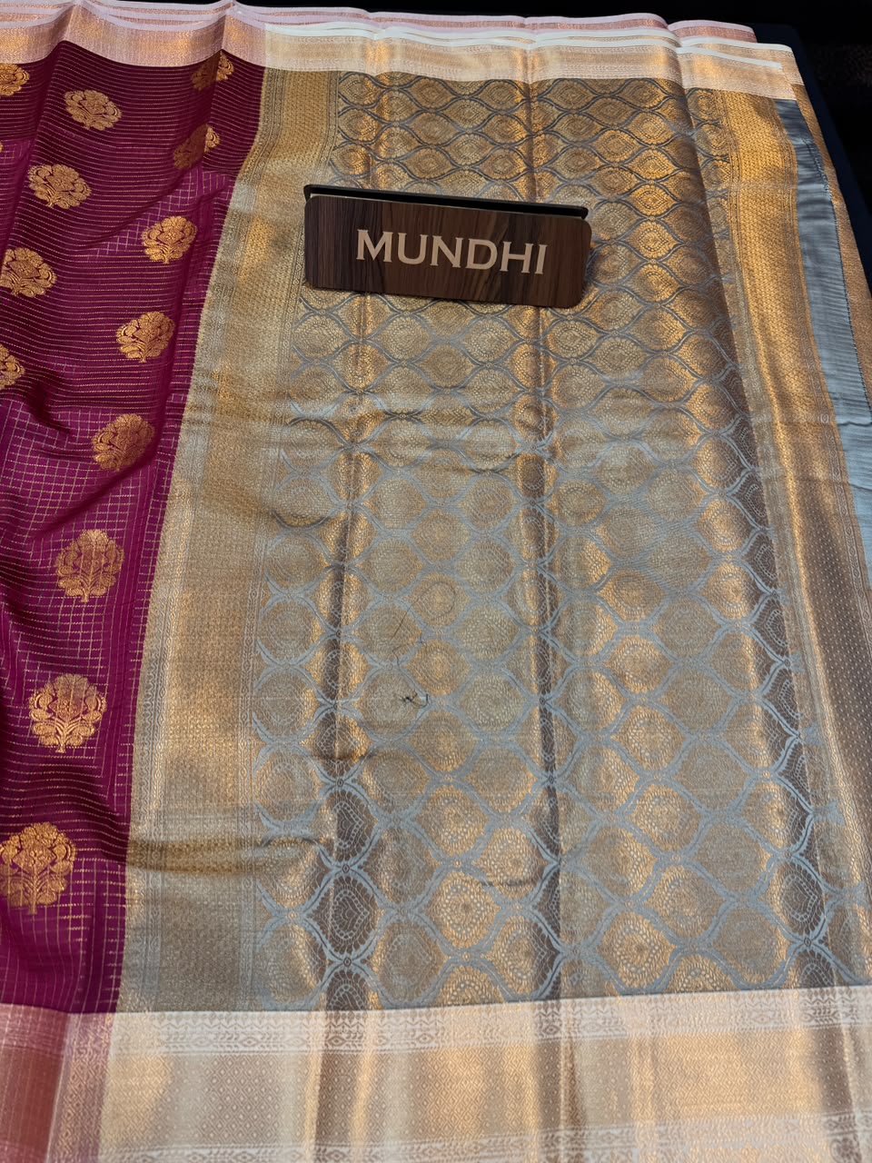 Alamelu Banarasi Saree | Zari Work & Contrast Blouse | ALB01