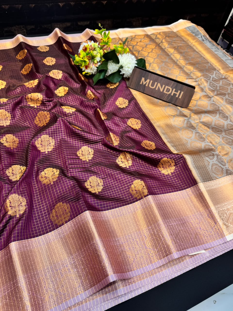 Alamelu Banarasi Saree | Zari Work & Contrast Blouse | ALB04