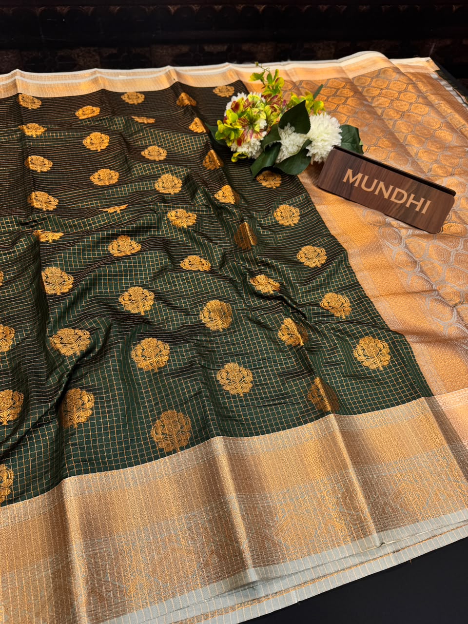Alamelu Banarasi Saree | Zari Work & Contrast Blouse | ALB07