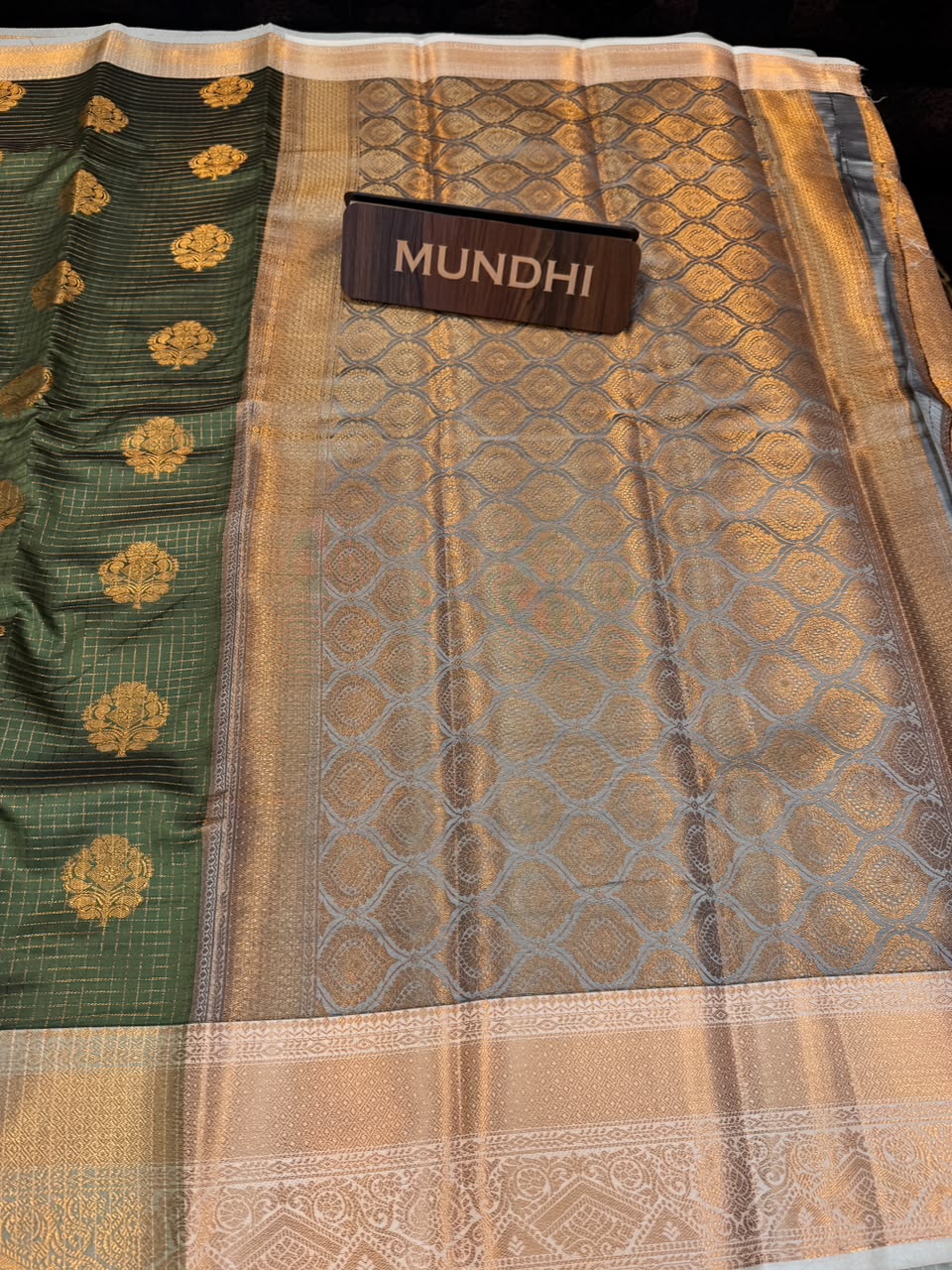 Alamelu Banarasi Saree | Zari Work & Contrast Blouse | ALB08