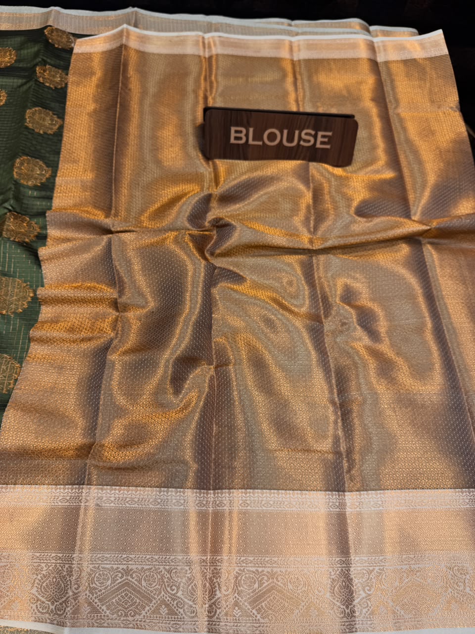Alamelu Banarasi Saree | Zari Work & Contrast Blouse | ALB08