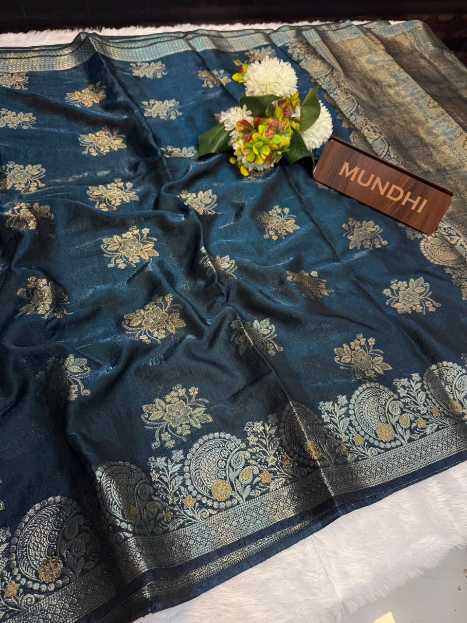 Siddharth Peacock Elegance fancy saree with zari work