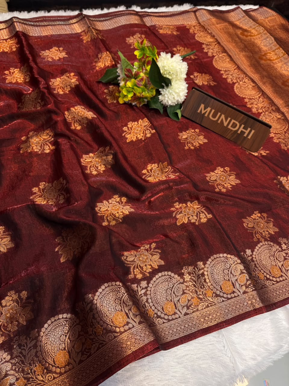 Siddharth Peacock Elegance fancy saree with zari work