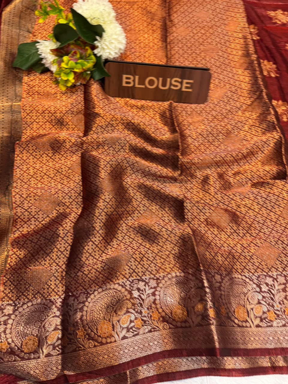 Siddharth Peacock Elegance fancy saree with zari work