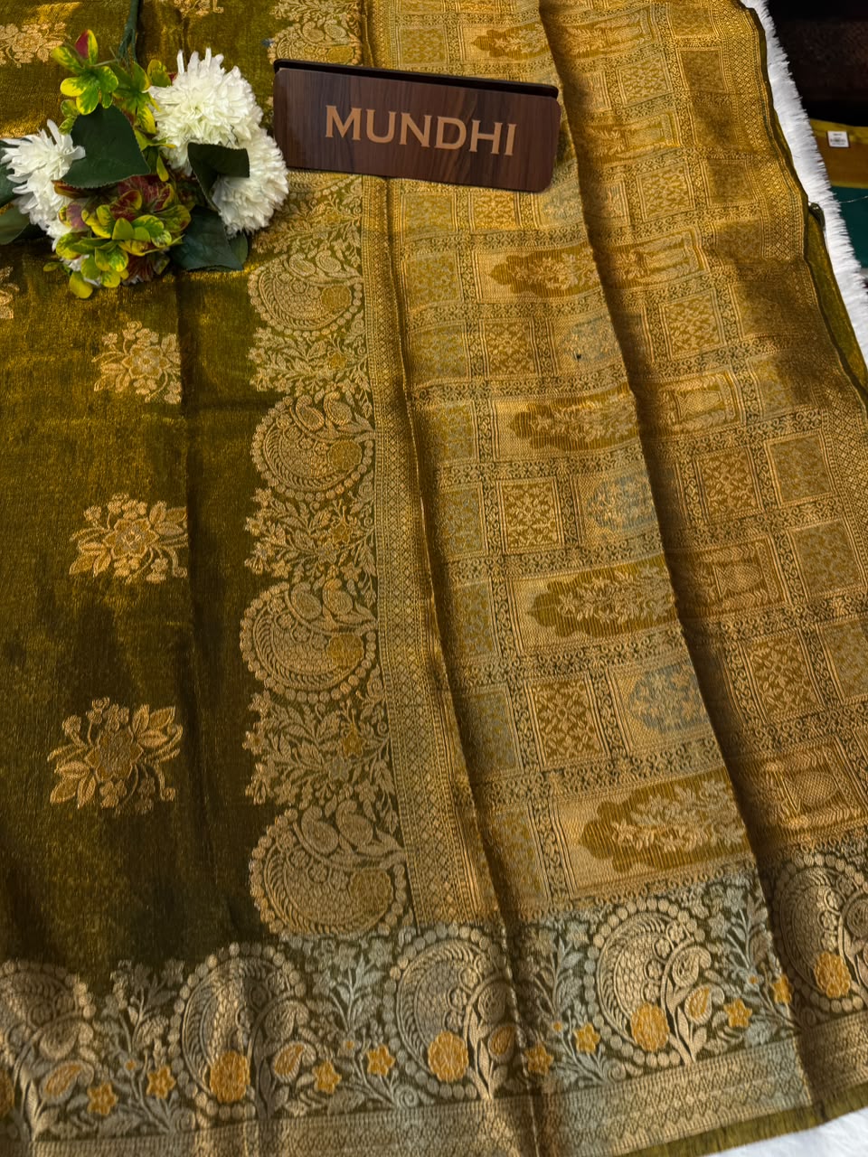 Siddharth Peacock Elegance fancy saree with zari work