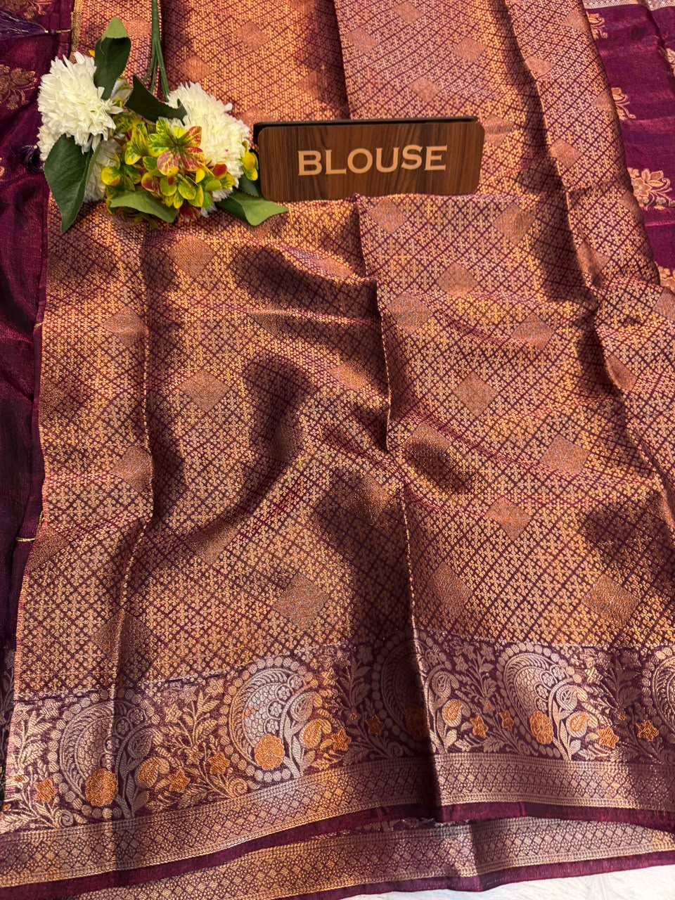 Siddharth Peacock Elegance fancy saree with zari work