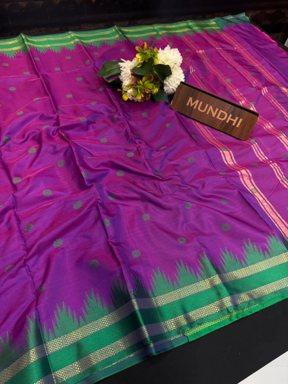 Temple Banarasi Raw Silk | Zari Work for Women | FV139