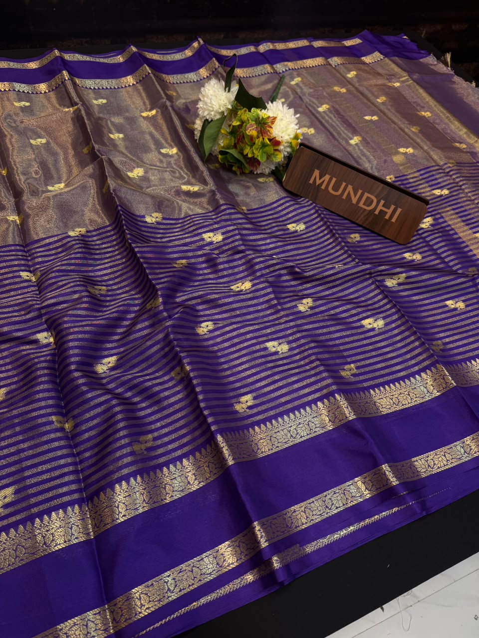 Half And Half Banarasi Raw Silk | Zari Work for Women | FV140
