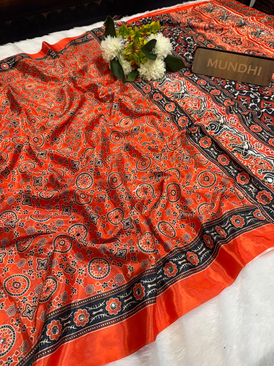 Diamond Fancy Silk Saree with elegant zari work