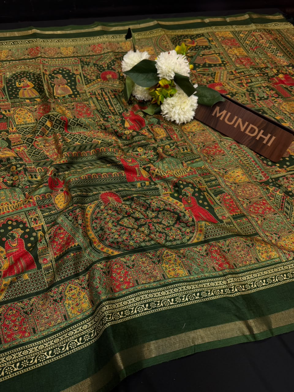Maheshwari Silk Fancy Saree |  Zari Work Design | MHW29