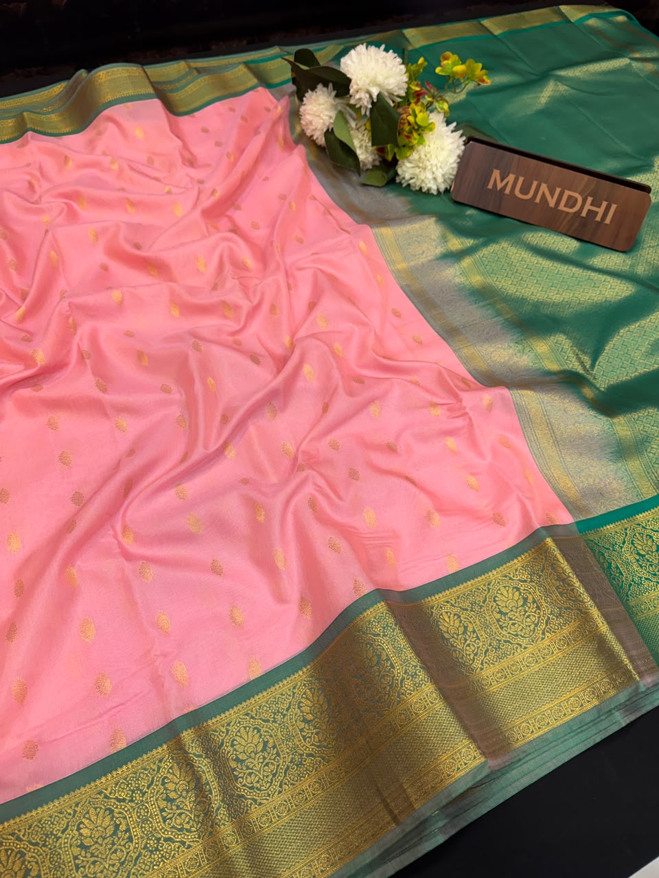 Vegan Silk Saree with |Zari Work for Women| VG20