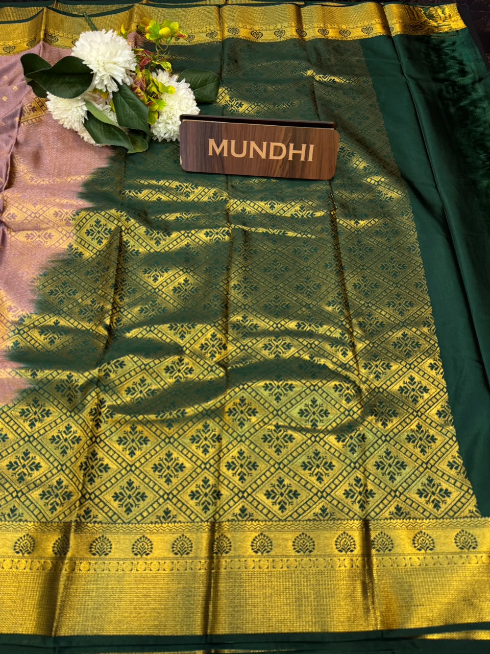 Vegan Silk Saree with |Zari Work for Women| VG18