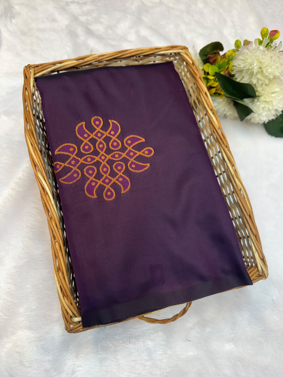 Premium Kolam Soft Silk Saree with Zari Work|  KSS09