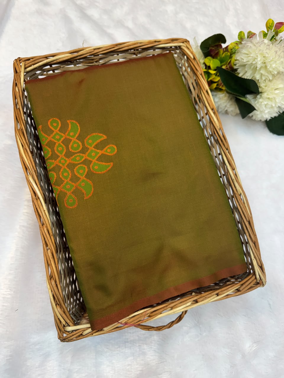 Premium Kolam Soft Silk Saree with Zari Work|  KSS14