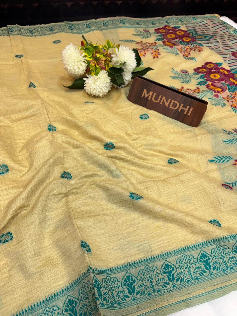 Nandani Cotton Saree with elegant thread work for women