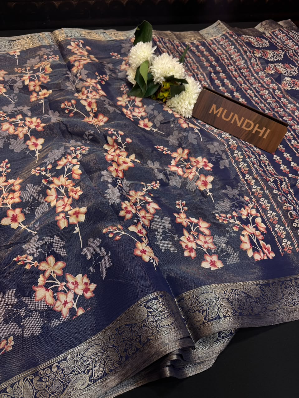 Atlas Jari Fancy Silk Saree with Traditional Zari Work