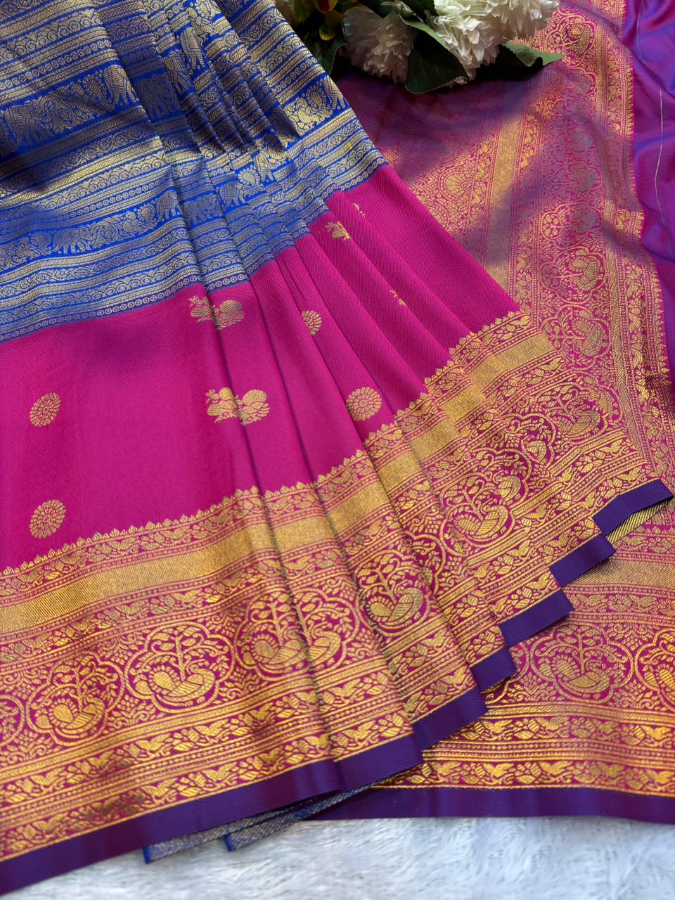 Mamitha Semi Silk Replica Saree for Women| SMR07