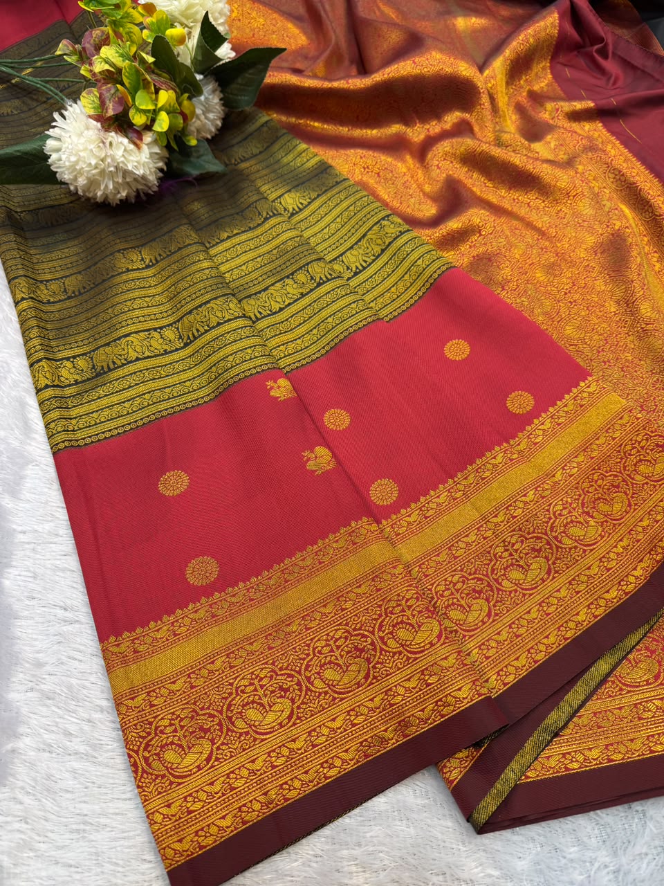 Mamitha Semi Silk Replica Saree for Women| SMR08