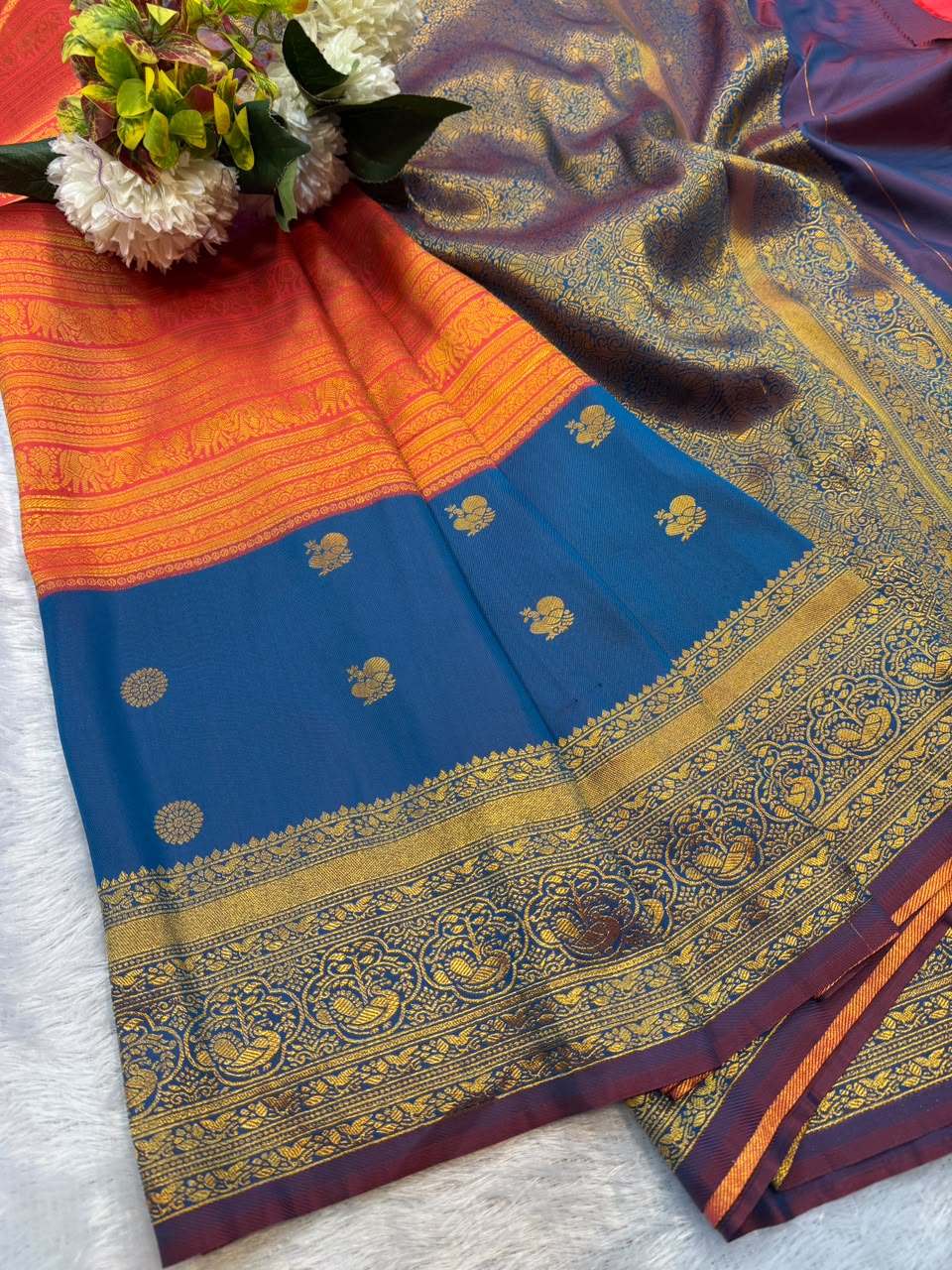 Mamitha Semi Silk Replica Saree for Women| SMR09