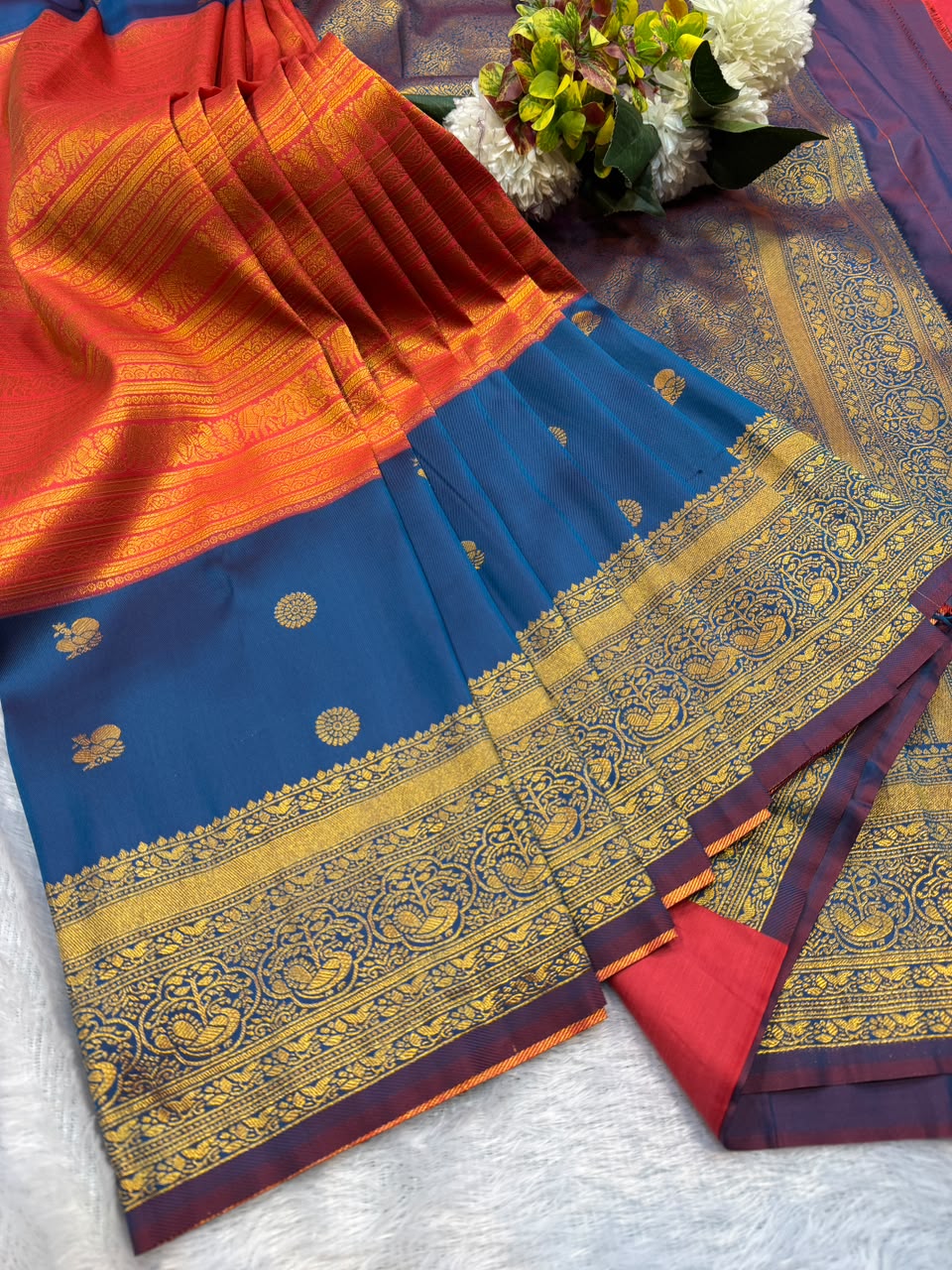 Mamitha Semi Silk Replica Saree for Women| SMR09