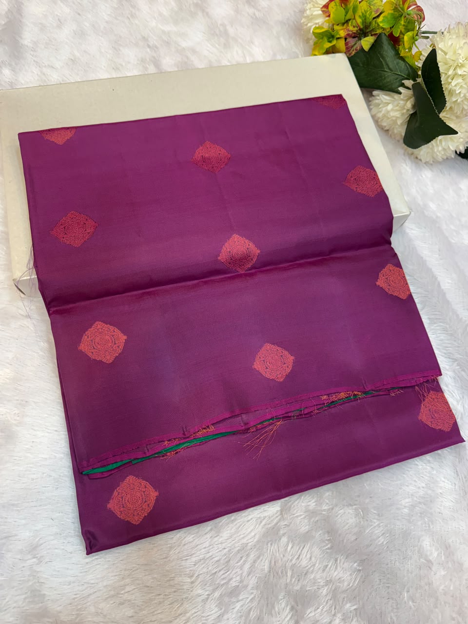 Pure Silk | Wedding Saree Border Less | M262