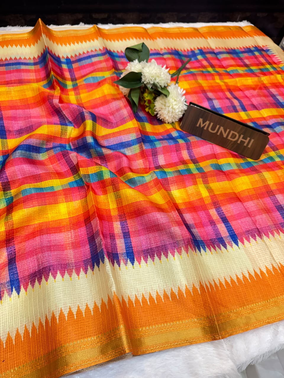 Kota Silk Fancy Saree with Checks Design| KTA05