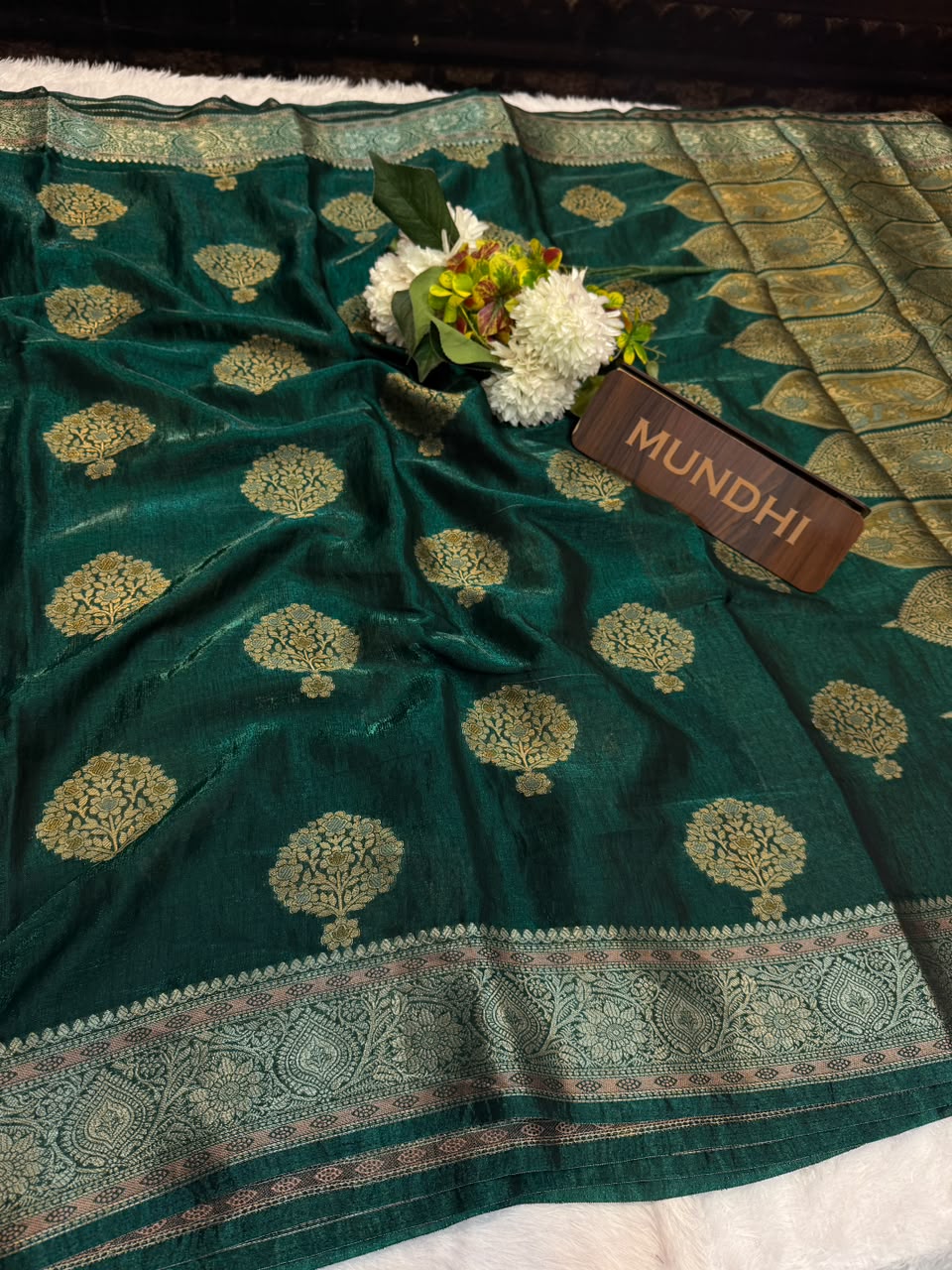 Siddharth Bulish Elegance Fancy Saree | Zari Work | BU10