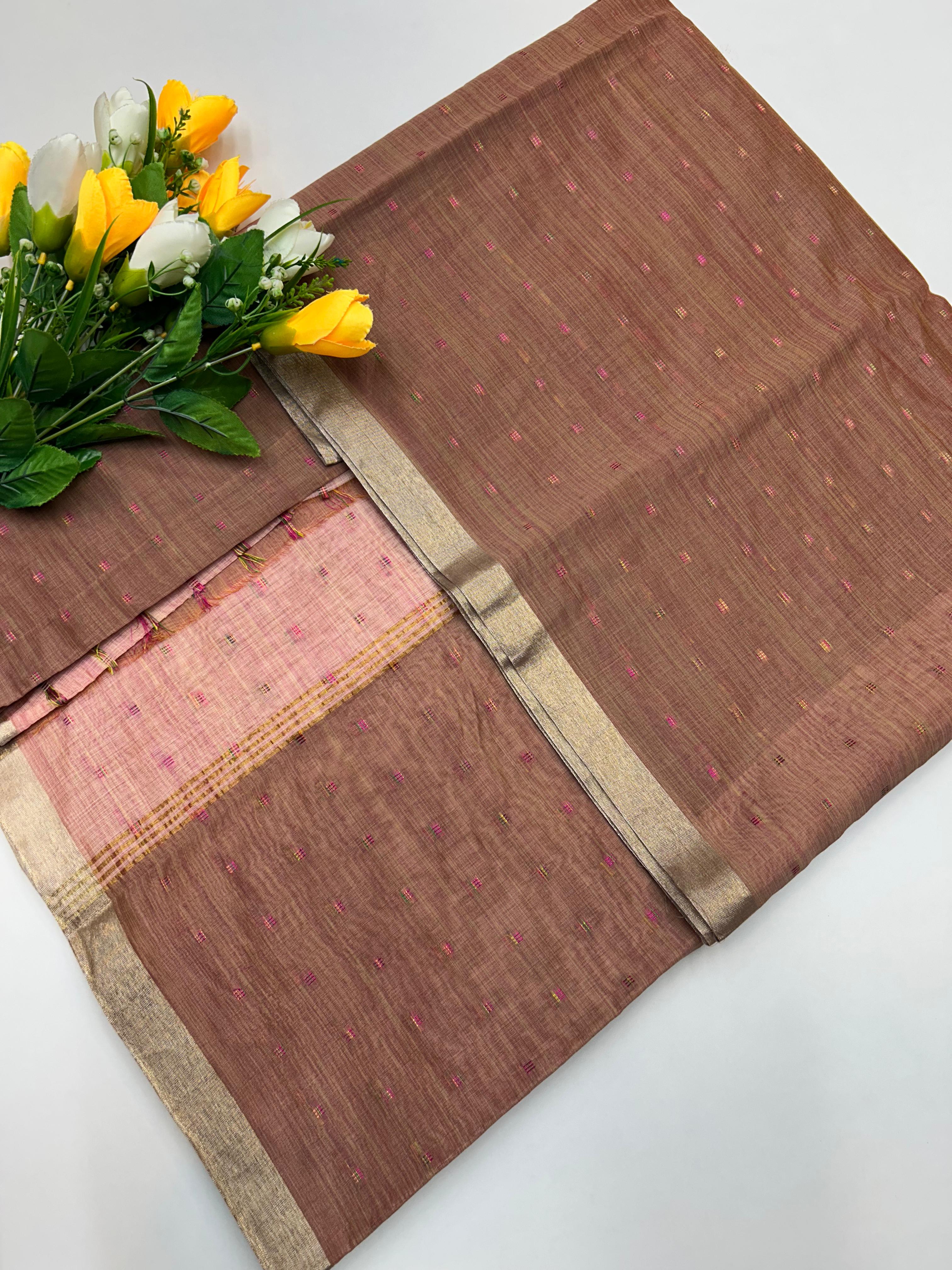Dyed Cotton Saree