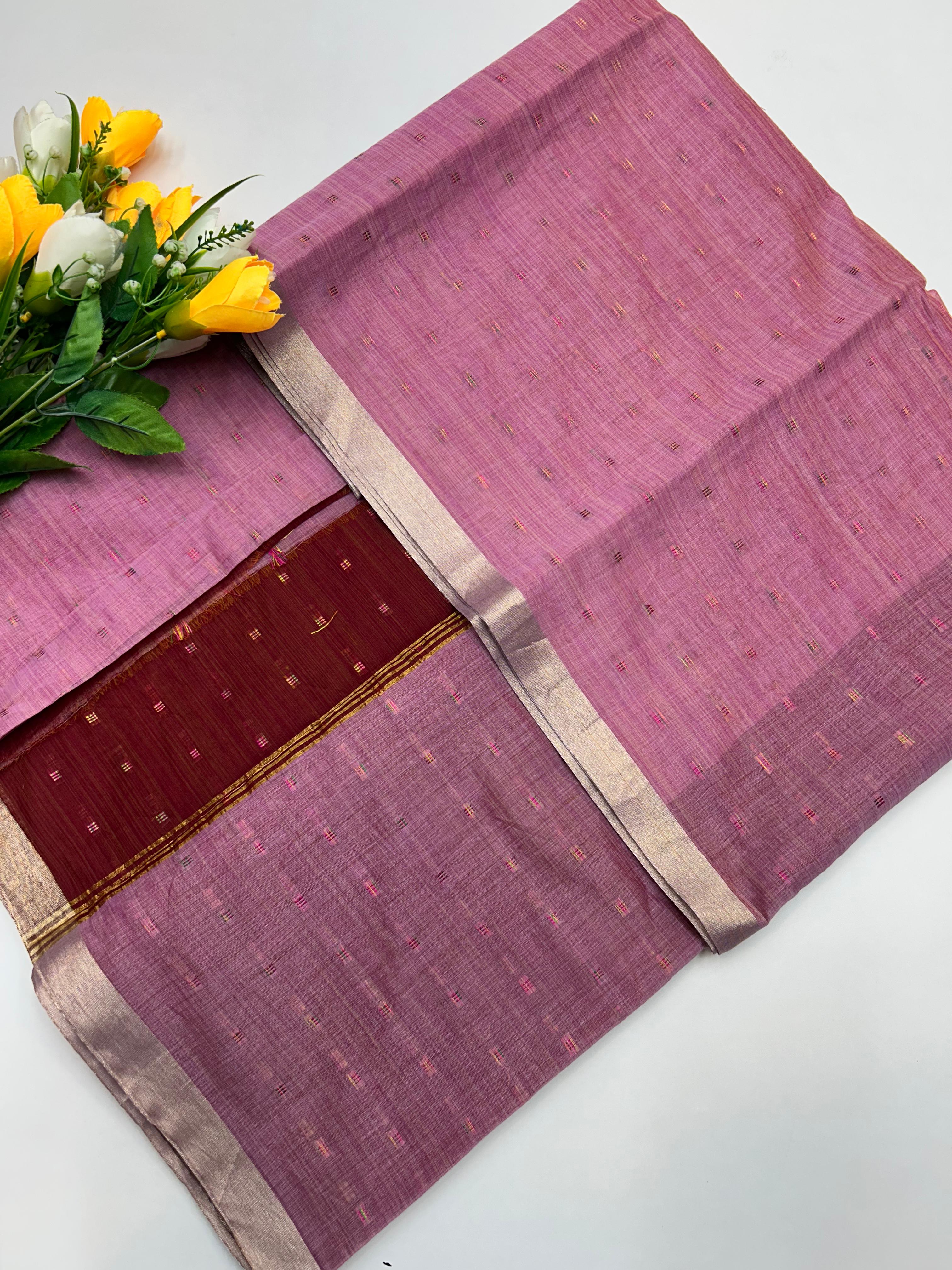 Dyed Cotton Saree