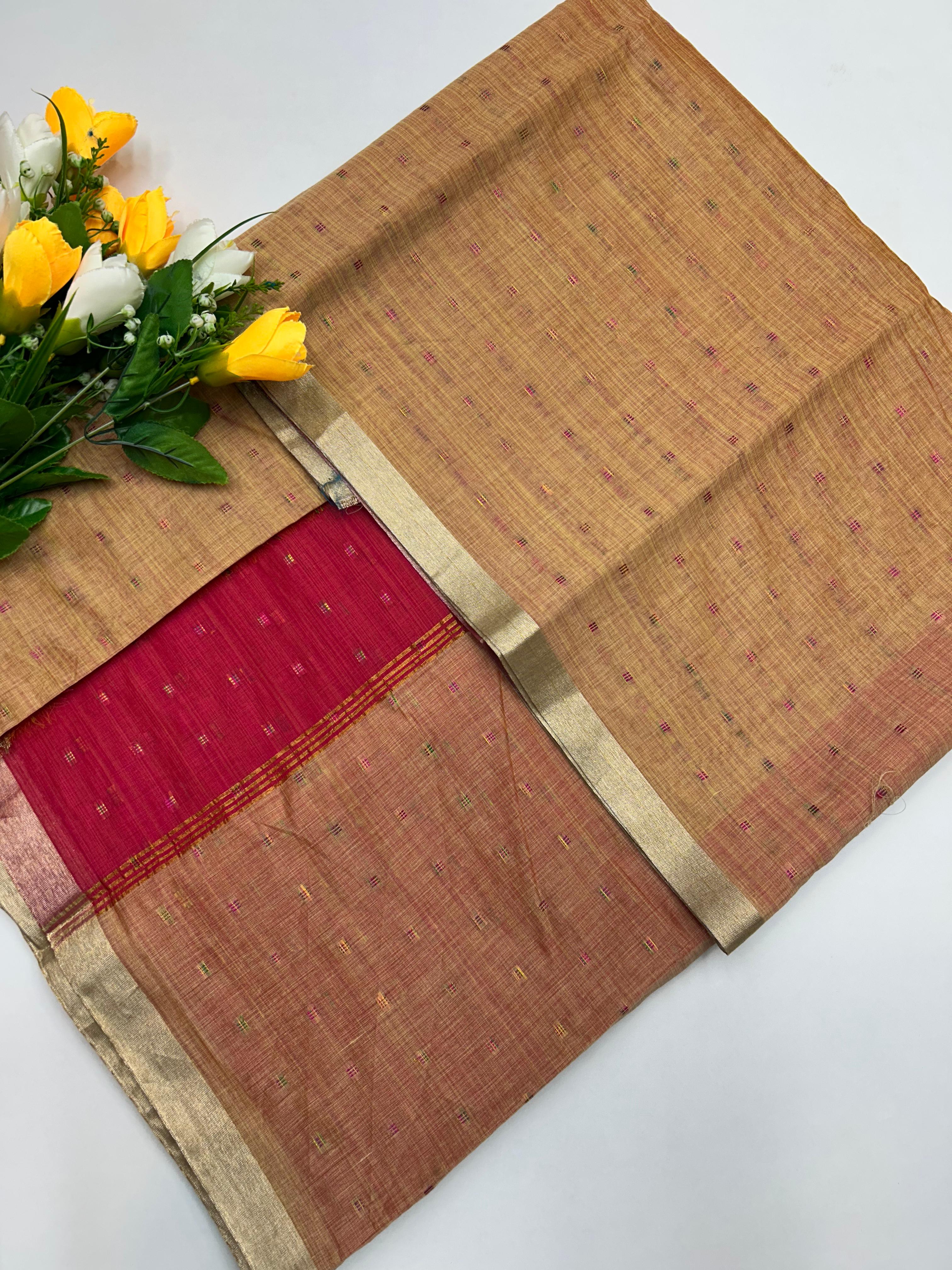 Dyed Cotton Saree