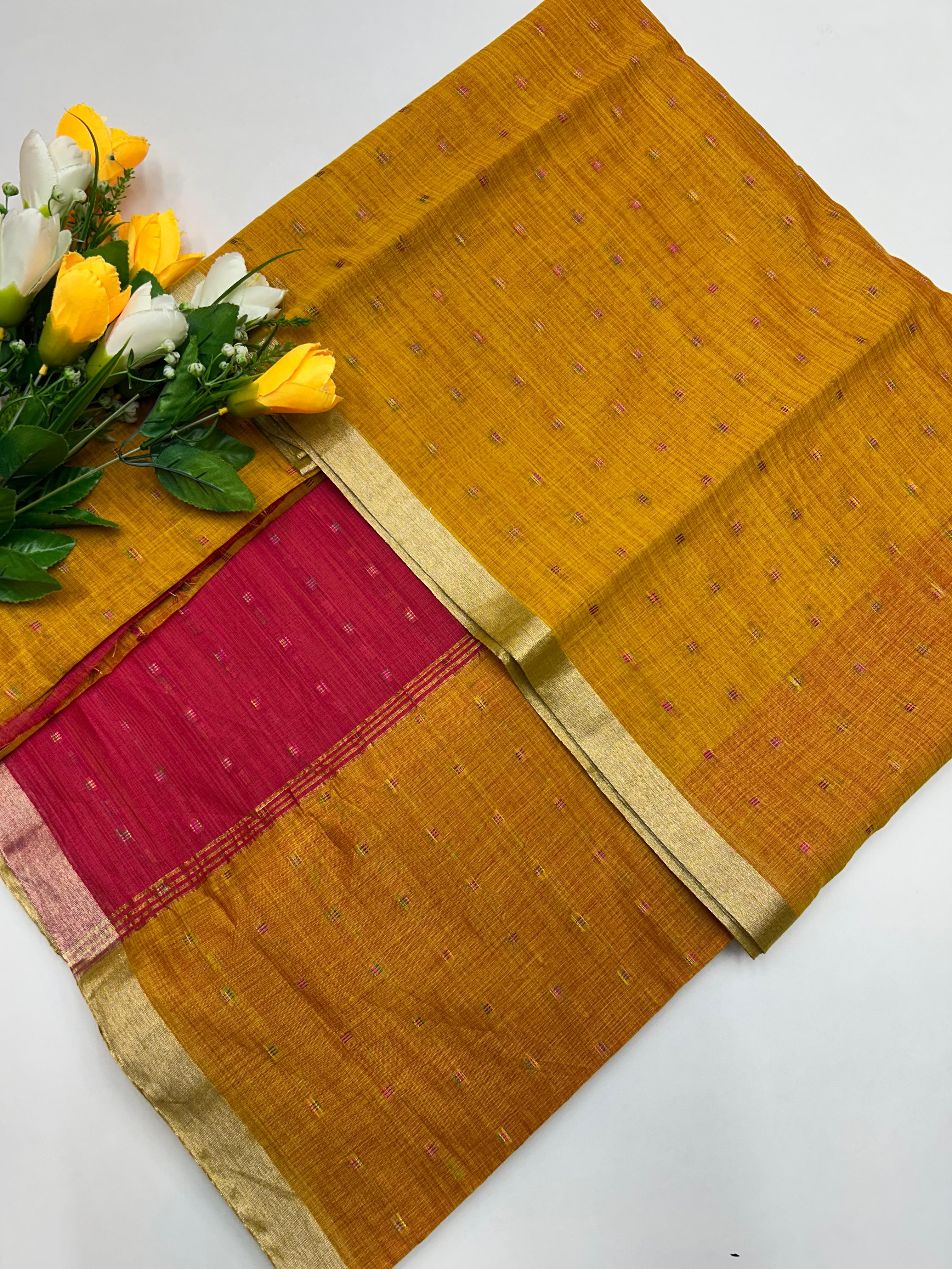Dyed Cotton Saree