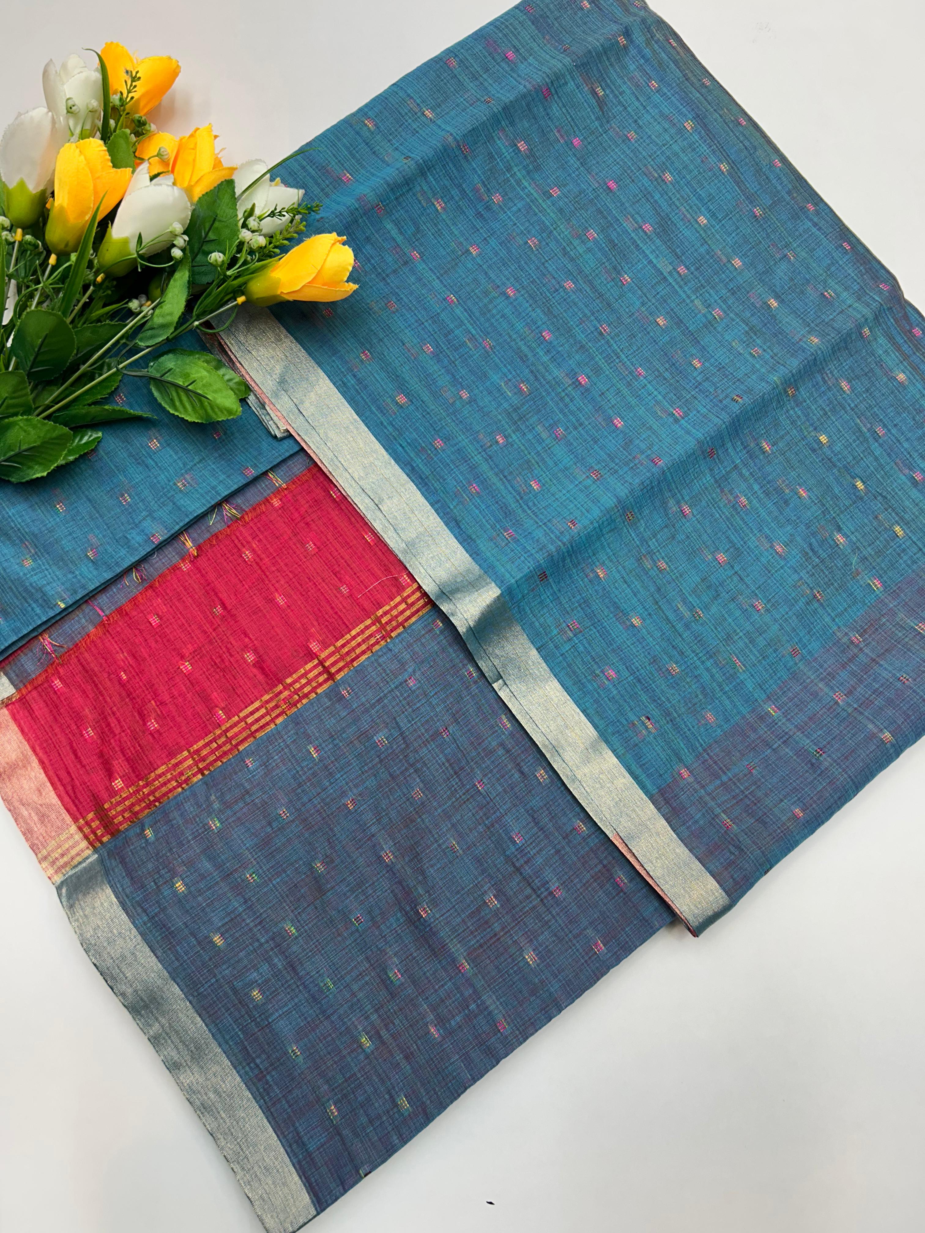Dyed Cotton Saree